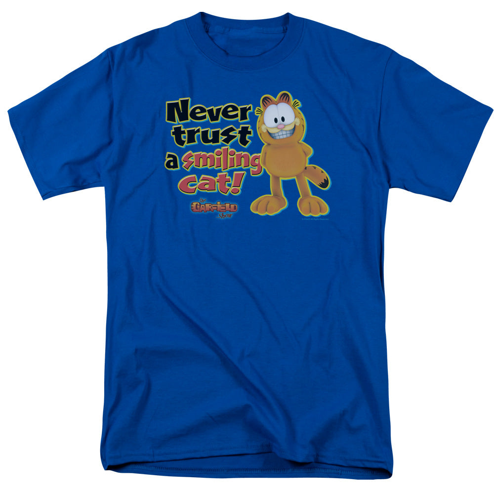 GARFIELD/SMILING - S/S ADULT 18/1 - ROYAL BLUE