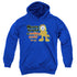 GARFIELD/SMILING - YOUTH PULLOVER HOODIE - ROYAL BLUE