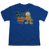 GARFIELD/SMILING - S/S YOUTH 18/1 - ROYAL BLUE