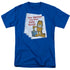 GARFIELD/DULY NOTED - S/S ADULT 18/1 - ROYAL BLUE