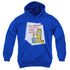 GARFIELD/DULY NOTED - YOUTH PULLOVER HOODIE - ROYAL BLUE