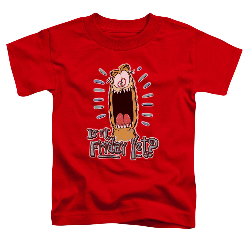 GARFIELD/FRIDAY - S/S TODDLER TEE - RED