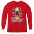 GARFIELD/FRIDAY - YOUTH LONG SLEEVE TEE - RED