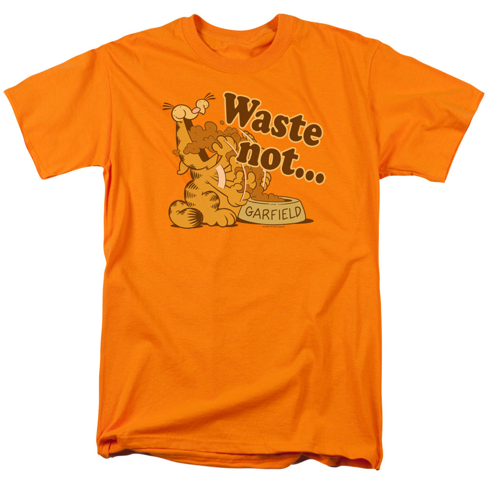 GARFIELD/WASTE NOT - S/S ADULT 18/1 - ORANGE