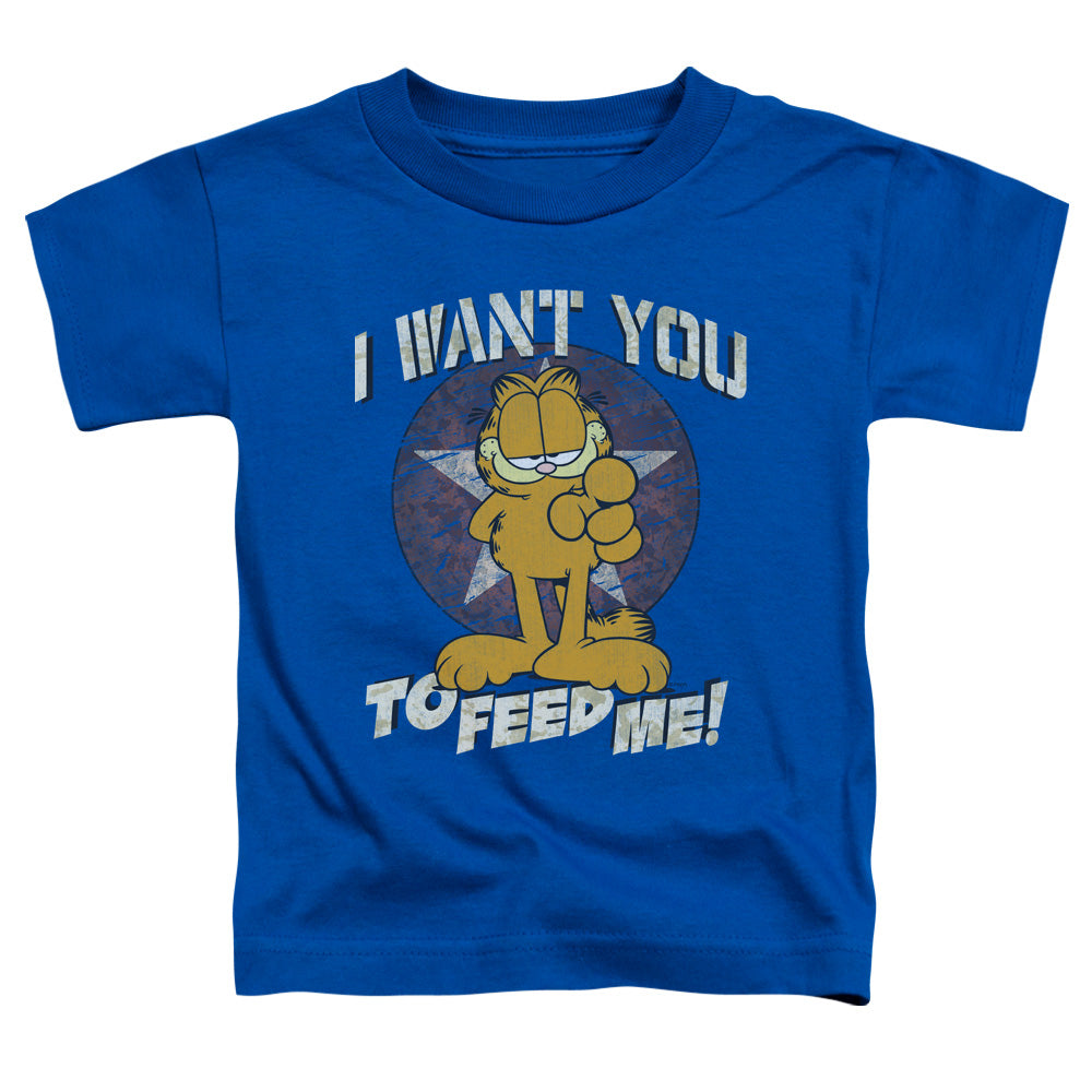 GARFIELD/I WANT YOU - S/S TODDLER TEE - ROYAL BLUE