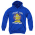 GARFIELD/I WANT YOU - YOUTH PULLOVER HOODIE - ROYAL BLUE