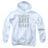 GARFIELD/RELAX - YOUTH PULLOVER HOODIE - WHITE