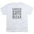 GARFIELD/RELAX - S/S YOUTH 18/1 - WHITE