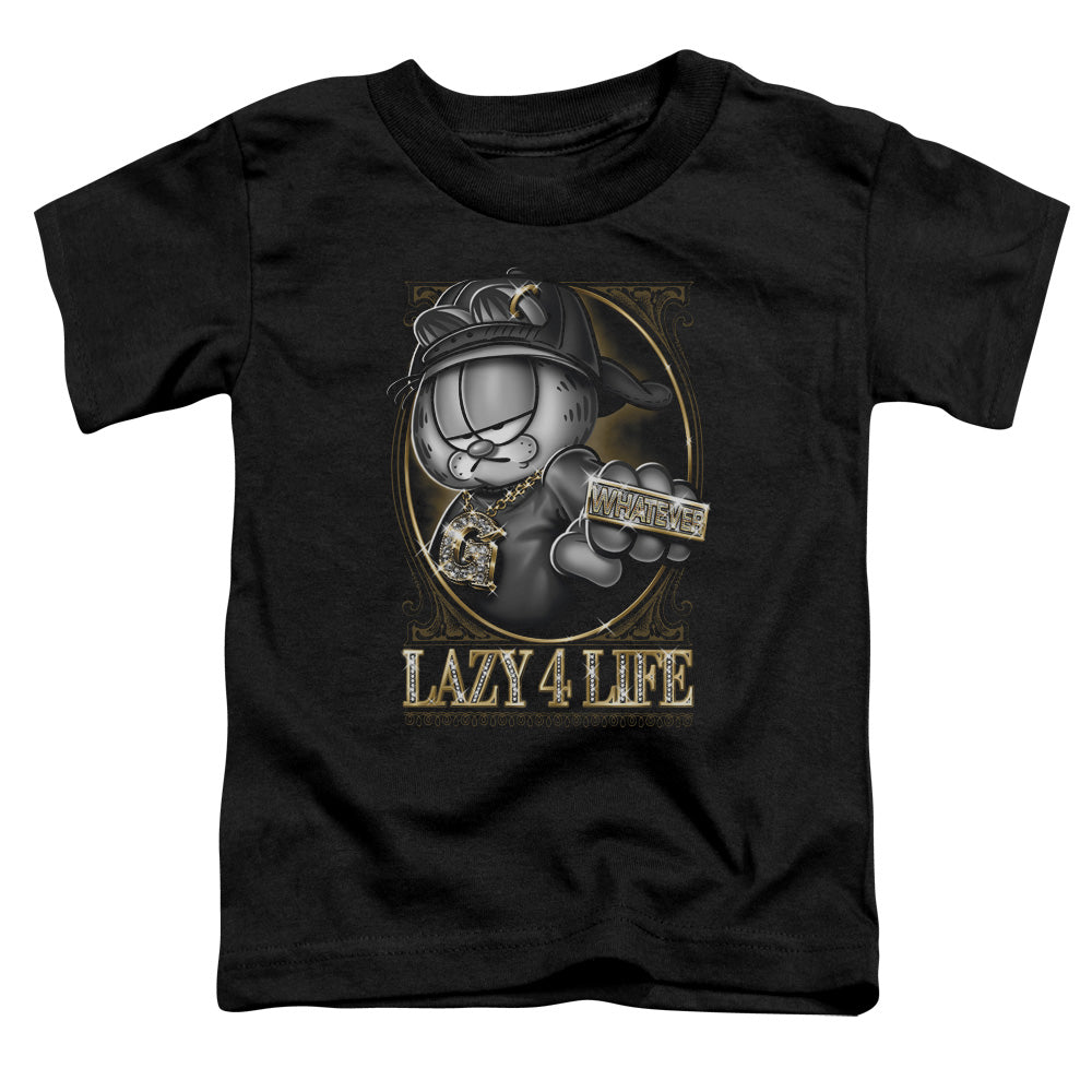 GARFIELD/LAZY 4 LIFE - S/S TODDLER TEE - BLACK