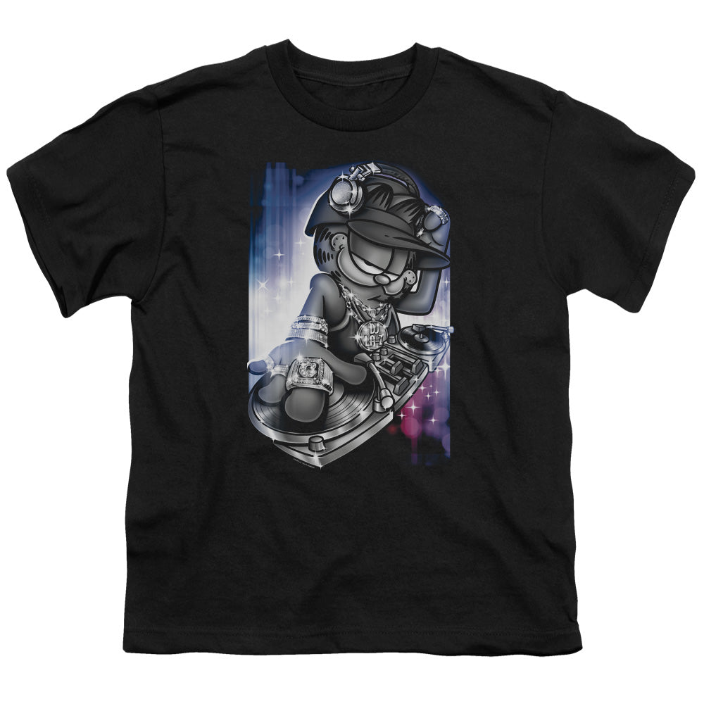 GARFIELD/DJ LAZY - S/S YOUTH 18/1 - BLACK