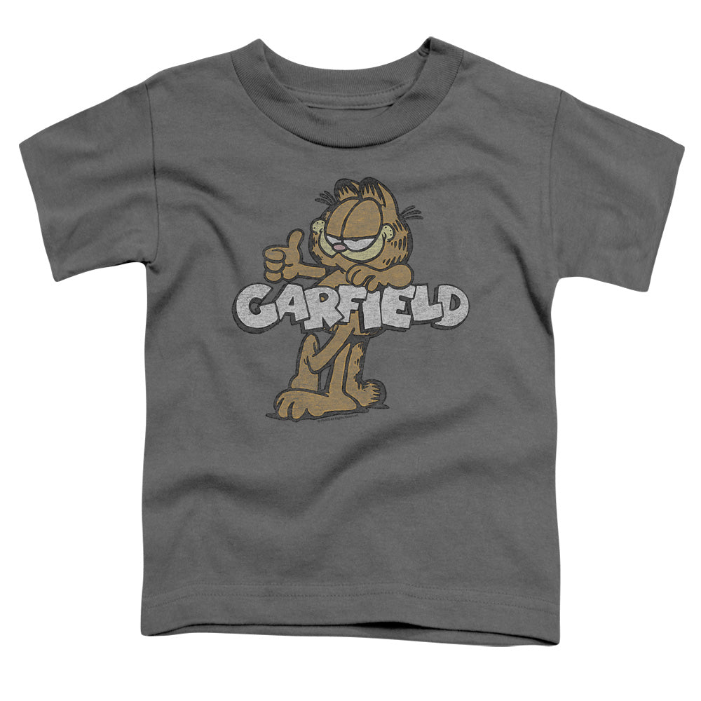 GARFIELD/RETRO GARF - S/S TODDLER TEE - CHARCOAL