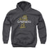 GARFIELD/RETRO GARF - YOUTH PULLOVER HOODIE - CHARCOAL