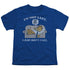 GARFIELD/NOT LAZY - S/S YOUTH 18/1 - ROYAL BLUE