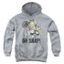 GARFIELD/OH SNAP - YOUTH PULLOVER HOODIE - ATHLETIC HEATHER