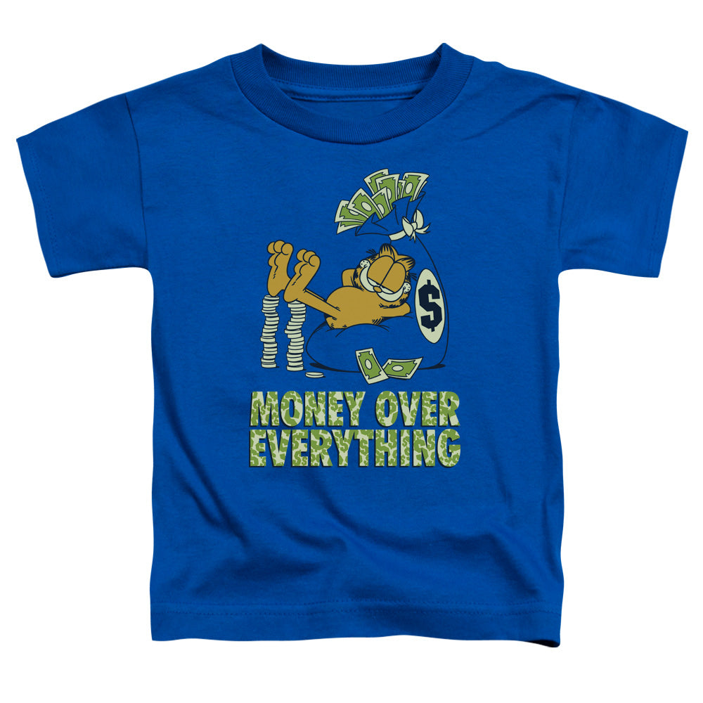 GARFIELD/MONEY IS EVERYTHING - S/S TODDLER TEE - ROYAL BLUE