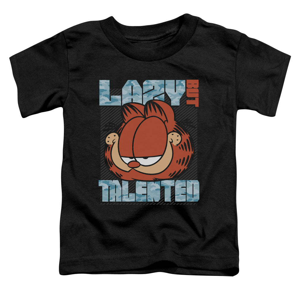 GARFIELD/LAZY BUT TALENTED - S/S TODDLER TEE - BLACK