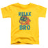 GARFIELD/RELAX BRO - S/S TODDLER TEE - YELLOW