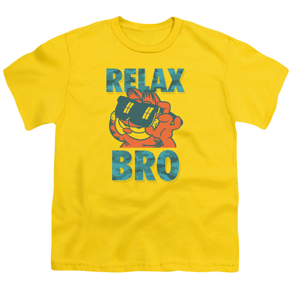 GARFIELD/RELAX BRO - S/S YOUTH 18/1 - YELLOW