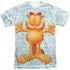 GARFIELD/FREE HUGS (FRONT/BACK PRINT) - S/S ADULT POLY CREW - MULTI