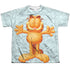 GARFIELD/FREE HUGS (FRONT/BACK PRINT) - S/S YOUTH POLY CREW - MULTI