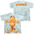 GARFIELD/FREE HUGS (FRONT/BACK PRINT) - S/S YOUTH POLY CREW - MULTI