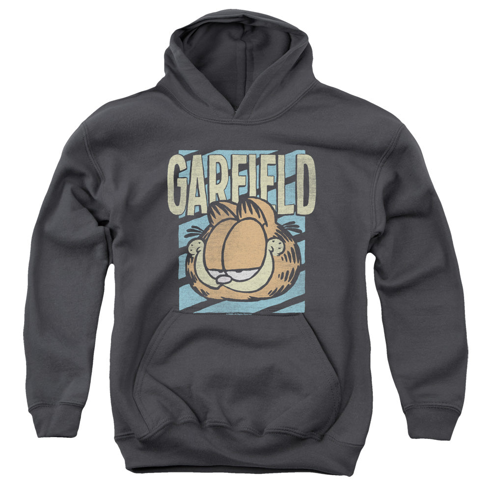 GARFIELD/RAD GARFIELD - YOUTH PULLOVER HOODIE - CHARCOAL