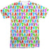 GARFIELD/SILHOUETTES (FRONT/BACK PRINT) - S/S ADULT POLY CREW - MULTI