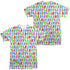 GARFIELD/SILHOUETTES (FRONT/BACK PRINT) - S/S ADULT POLY CREW - MULTI