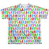 GARFIELD/SILHOUETTES (FRONT/BACK PRINT) - S/S YOUTH POLY CREW - MULTI
