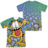 GARFIELD/GOOFY FACE (FRONT/BACK PRINT) - S/S ADULT POLY CREW - MULTI