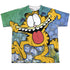 GARFIELD/GOOFY FACE (FRONT/BACK PRINT) - S/S YOUTH POLY CREW - MULTI