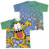 GARFIELD/GOOFY FACE (FRONT/BACK PRINT) - S/S YOUTH POLY CREW - MULTI