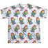 GARFIELD/COOL CAT (FRONT/BACK PRINT) - S/S YOUTH POLY CREW - MULTI