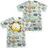 GARFIELD/CAT FOOD (FRONT/BACK PRINT) - S/S ADULT POLY CREW - MULTI