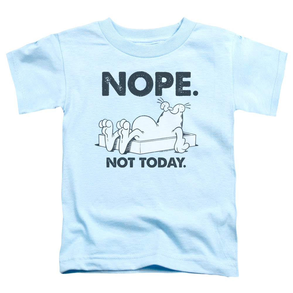 GARFIELD/NOPE - S/S TODDLER TEE - LIGHT BLUE