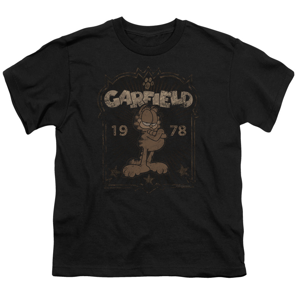 GARFIELD/EST 1978 - S/S YOUTH 18/1 - BLACK