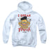 GARFIELD/SPEAKING LOVE - YOUTH PULLOVER HOODIE - WHITE