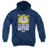 GARFIELD/40 LOOKS - YOUTH PULLOVER HOODIE - NAVY