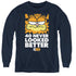 GARFIELD/40 LOOKS - YOUTH LONG SLEEVE TEE - NAVY
