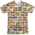 GARFIELD/40TH COLLAGE (FRONT/BACK PRINT) - S/S ADULT POLY CREW - MULTI