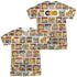GARFIELD/40TH COLLAGE (FRONT/BACK PRINT) - S/S ADULT POLY CREW - MULTI