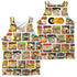 GARFIELD/40TH COLLAGE (FRONT/BACK PRINT) - ADULT POLY TANK TOP - MULTI