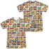 GARFIELD/COLLAGE (FRONT/BACK PRINT) - S/S ADULT POLY CREW - MULTI