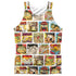 GARFIELD/COLLAGE (FRONT/BACK PRINT) - ADULT POLY TANK TOP - MULTI
