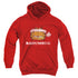 GARFIELD/BAHUMBUG - YOUTH PULLOVER HOODIE - RED