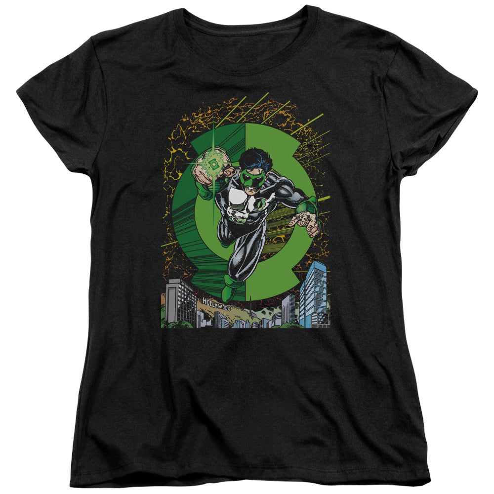 GREEN LANTERN/GL #51 COVER - S/S WOMENS TEE - BLACK