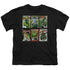 GREEN LANTERN/GL COVERS - S/S YOUTH 18/1 - BLACK