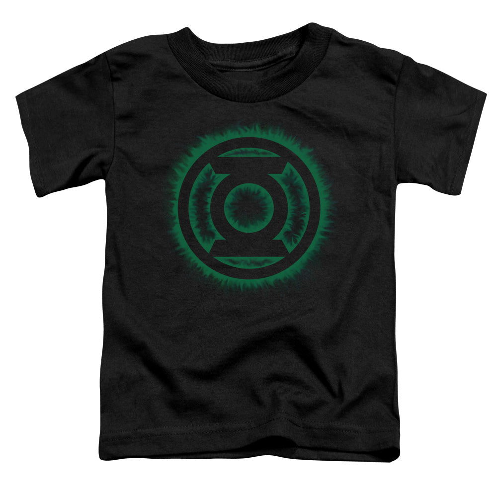 GREEN LANTERN/GREEN FLAME LOGO - S/S TODDLER TEE - BLACK