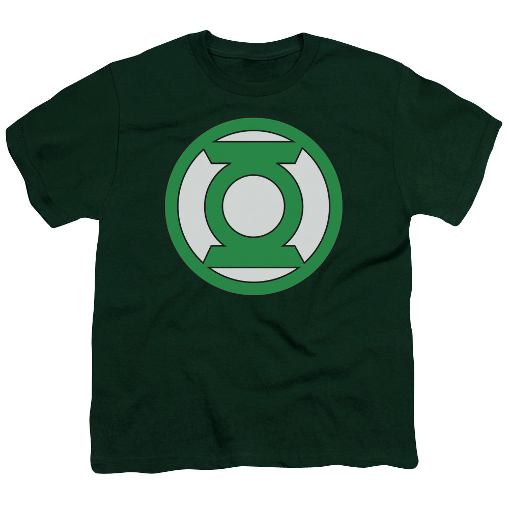 GREEN LANTERN/LANTERN LOGO - S/S YOUTH 18/1 - HUNTER GREEN