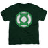 GREEN LANTERN/LANTERN LOGO - S/S YOUTH 18/1 - HUNTER GREEN